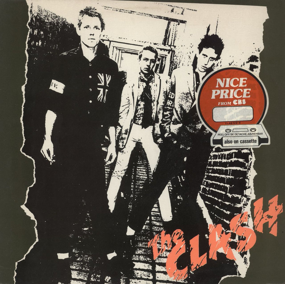 The Clash The Clash - graduated orange label - EX Dutch vinyl LP album (LP record) CBS32232