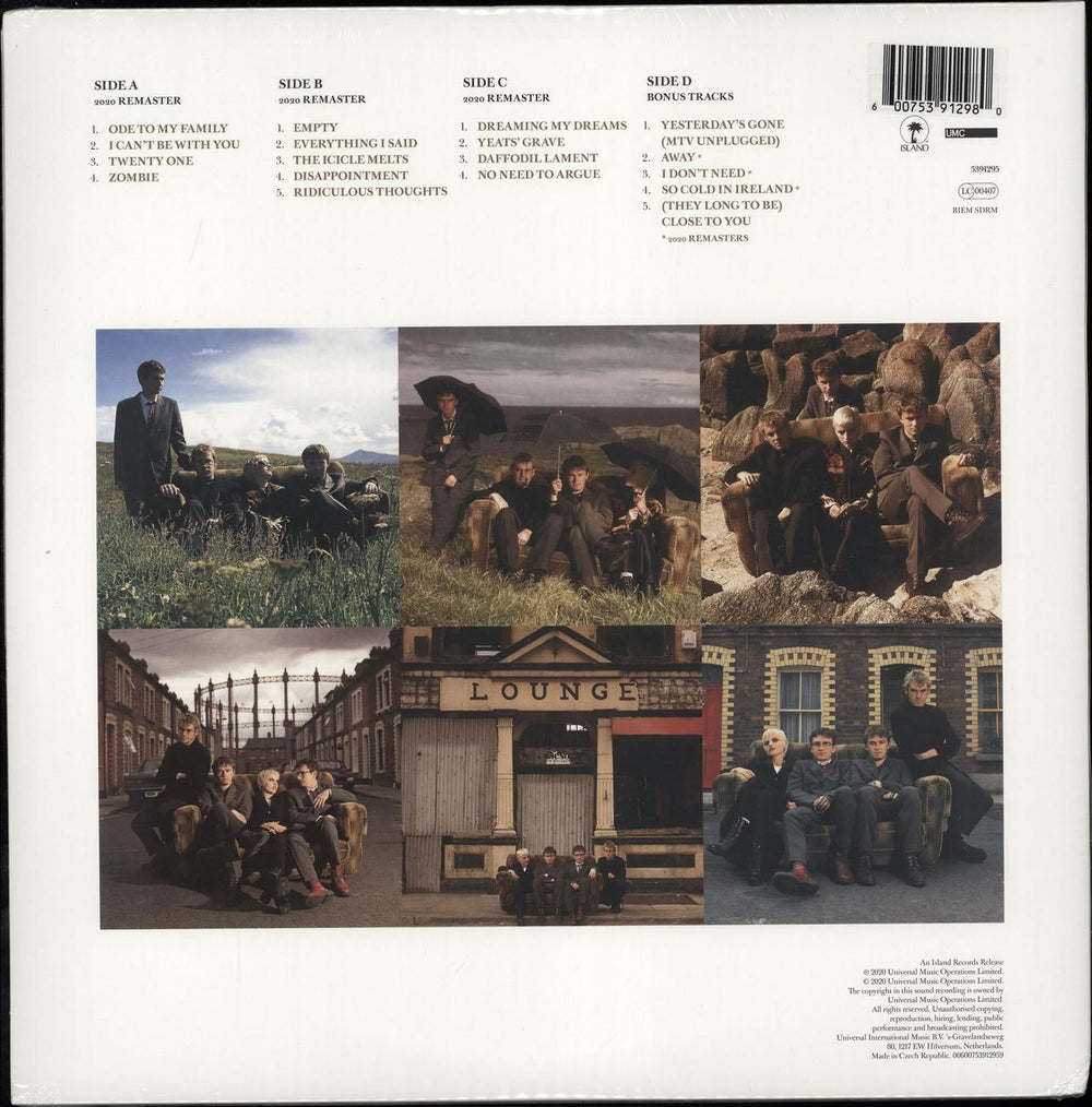 The Cranberries No Need To Argue - Clear Vinyl - Sealed UK 2-LP vinyl record set (Double LP Album) 600753912980