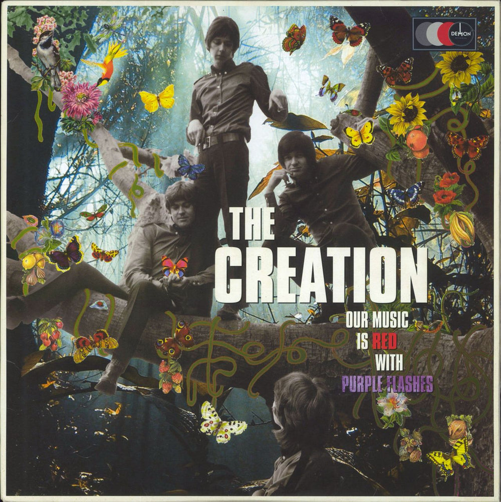 The Creation Our Music Is Red With Purple Flashes - UK 2-LP vinyl record set (Double LP Album) DEMREC48