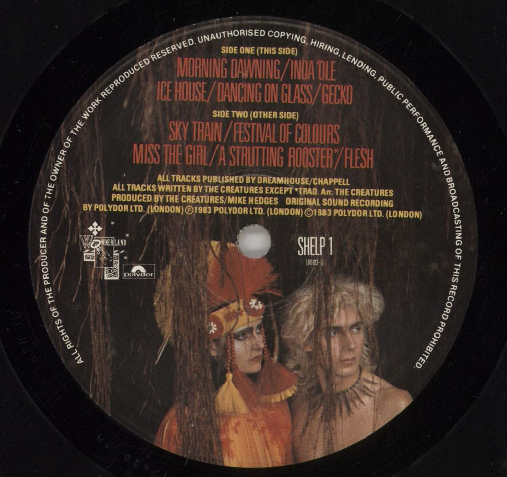 The Creatures (80s) Feast UK vinyl LP album (LP record) CRTLPFE92731