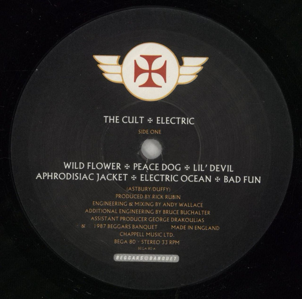 The Cult Electric UK vinyl LP album (LP record) CLTLPEL873444