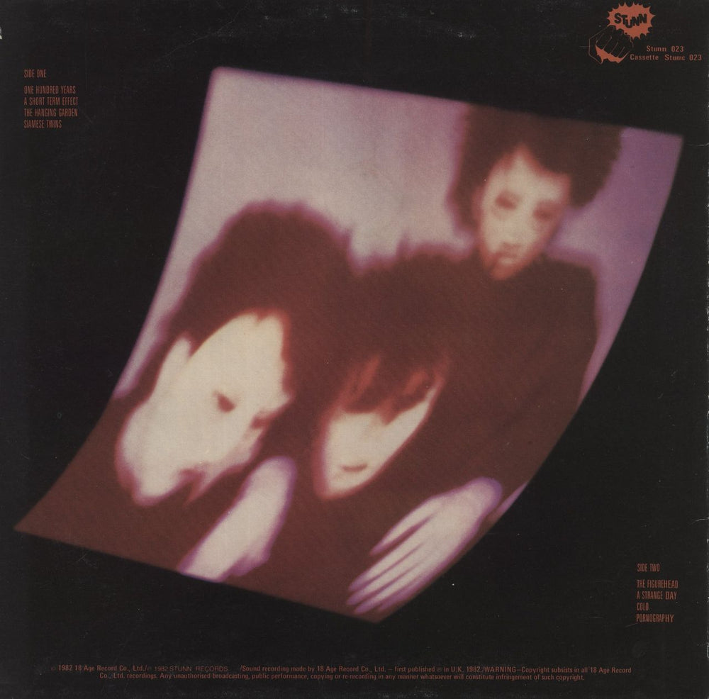 The Cure Pornography New Zealand vinyl LP album (LP record)