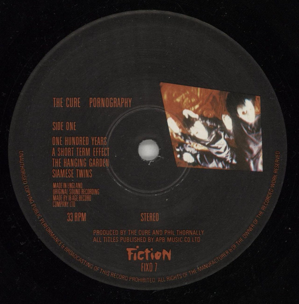 The Cure Pornography + Inner - VG UK vinyl LP album (LP record) CURLPPO870618