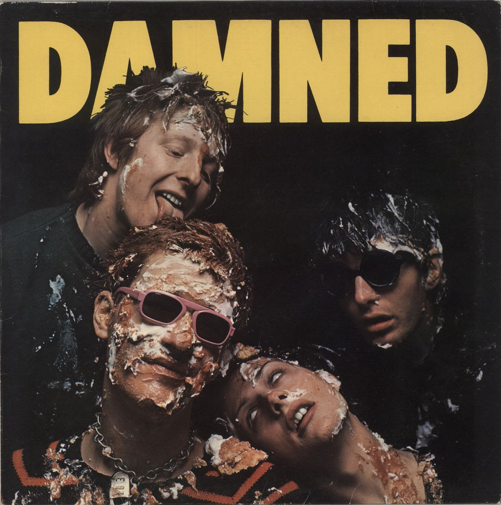 The Damned Damned Damned Damned - Hot Rods Sleeve - EX UK vinyl LP album (LP record) SEEZ1