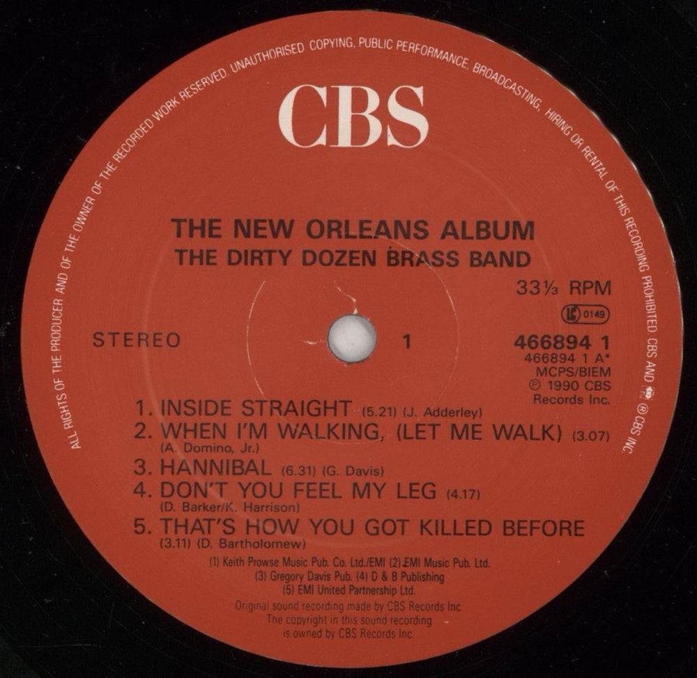 The Dirty Dozen Brass Band The New Orleans Album UK vinyl LP album (LP record) X0JLPTH868001