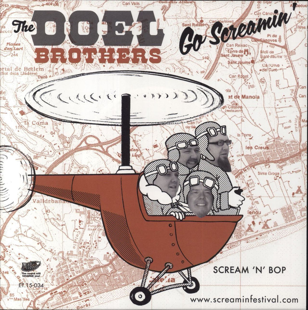 The Doel Brothers Go Screamin' And Go Vegas Spanish 7" vinyl single (7 inch record / 45) ET.15-034