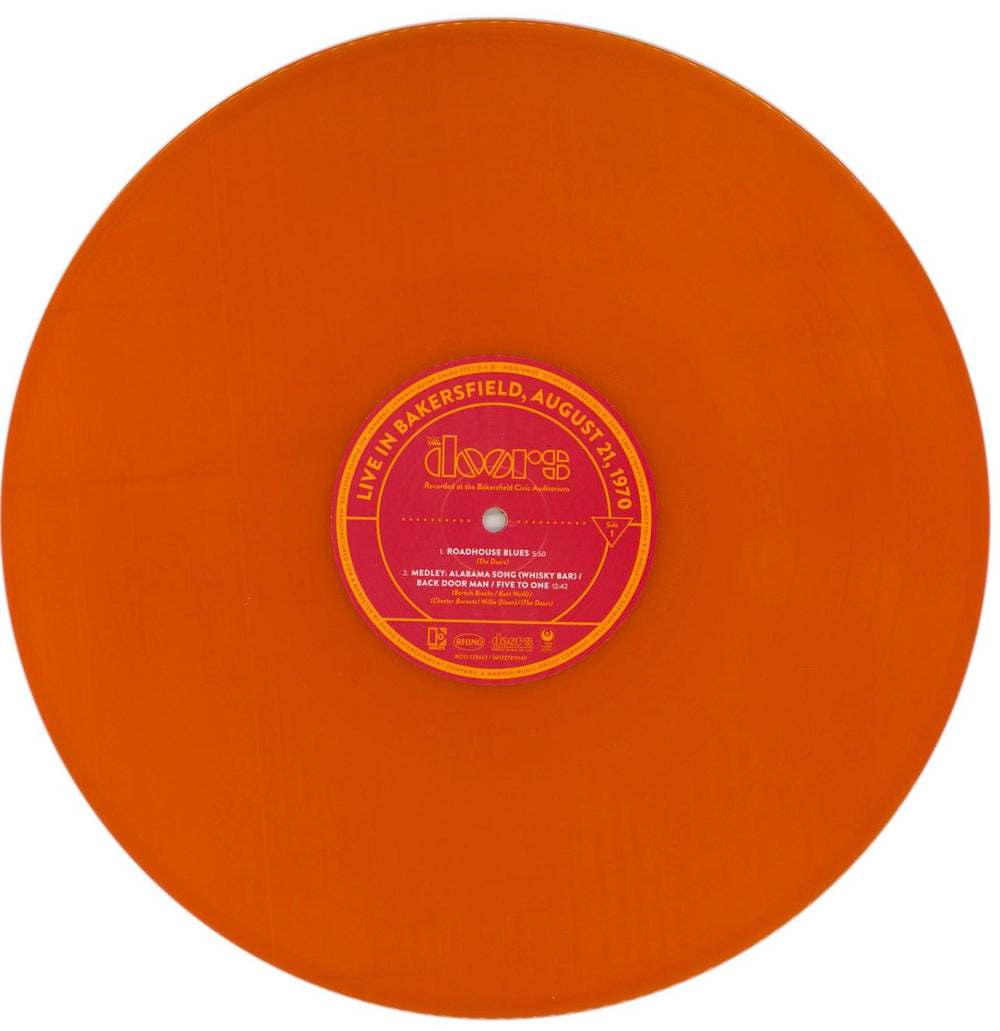 The Doors Live In Bakersfield, August 21, 1970 - RSD 2023 - Orange Vinyl UK 2-LP vinyl record set (Double LP Album) DOR2LLI862045
