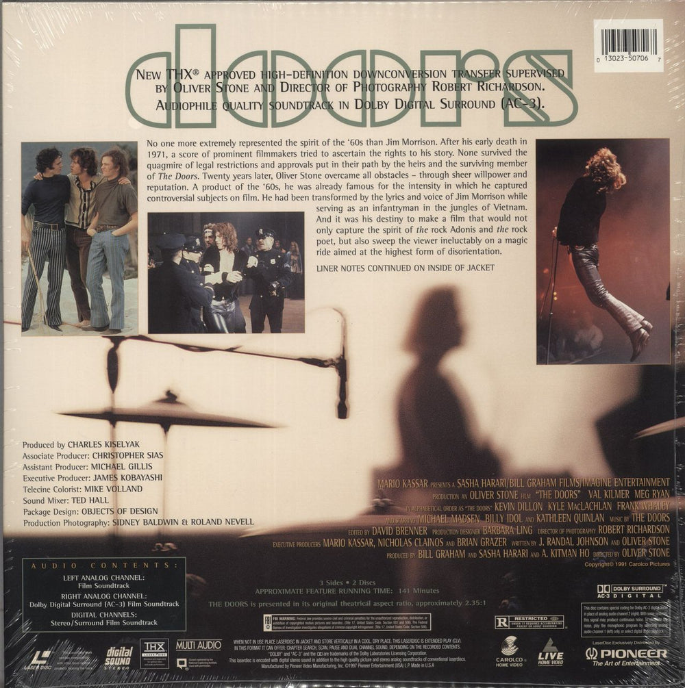 The Doors The Doors - An Oliver Stone Film US laserdisc / lazerdisc 013023507067