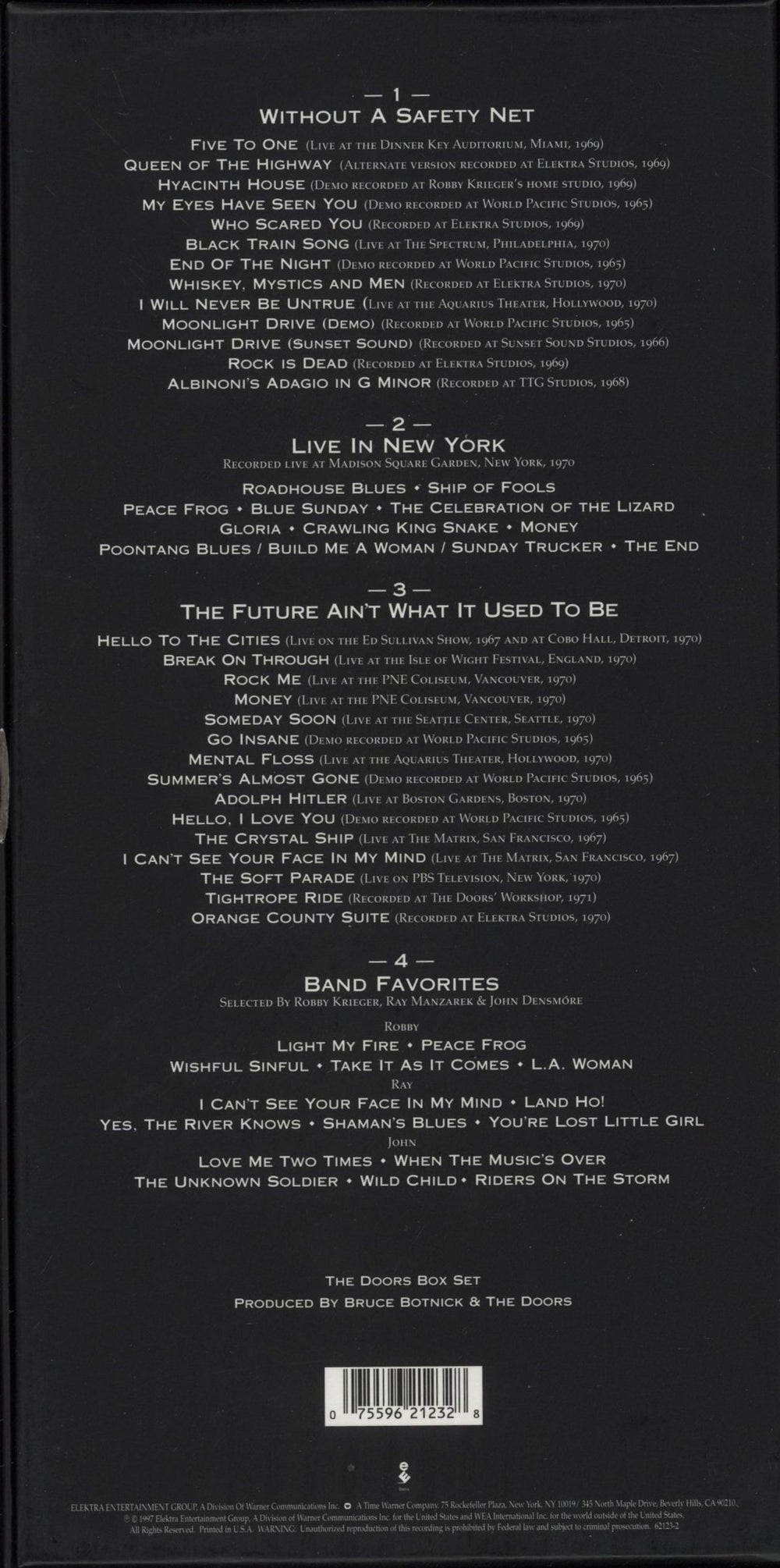 The Doors The Doors Box Set US CD Album Box Set 075596212328