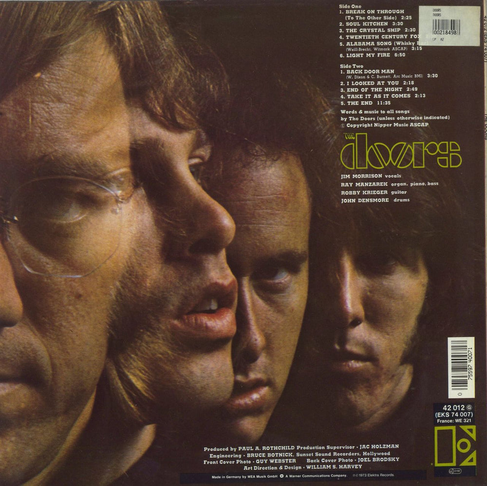 The Doors The Doors - Grey label UK vinyl LP album (LP record)