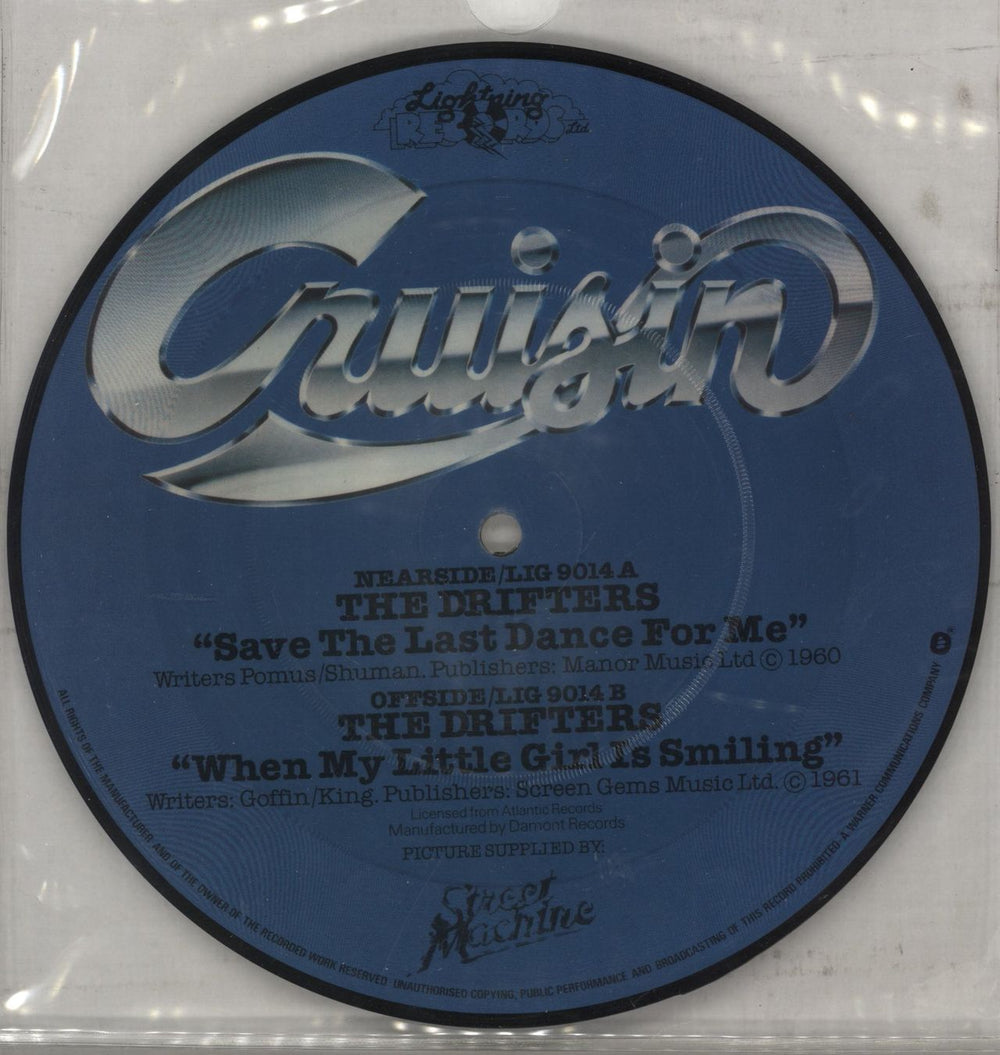 The Drifters Save the Last Dance For Me UK 7" vinyl picture disc (7 inch picture disc single)