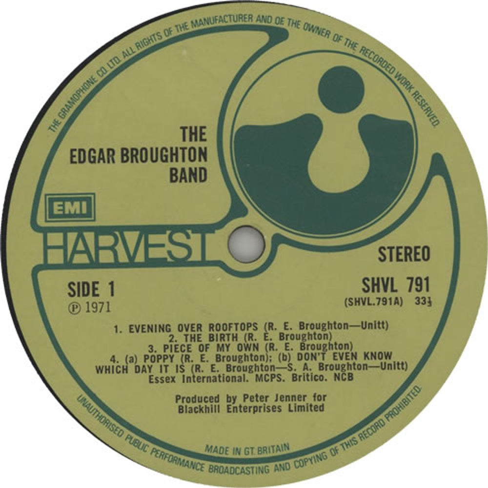 The Edgar Broughton Band Edgar Broughton Band - 2nd UK vinyl LP album (LP record) EDBLPED640321