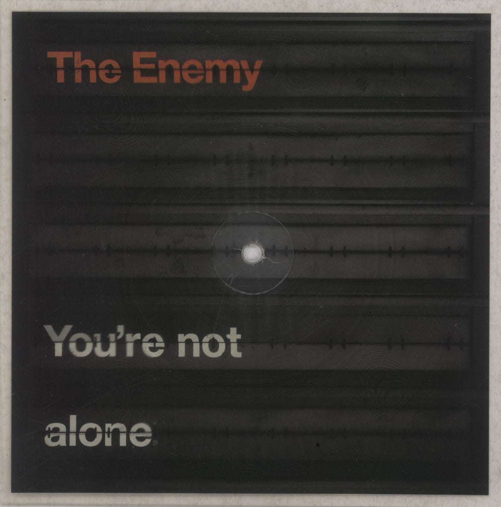 The Enemy You're Not Alone UK shaped picture disc (picture disc vinyl record) WEA427