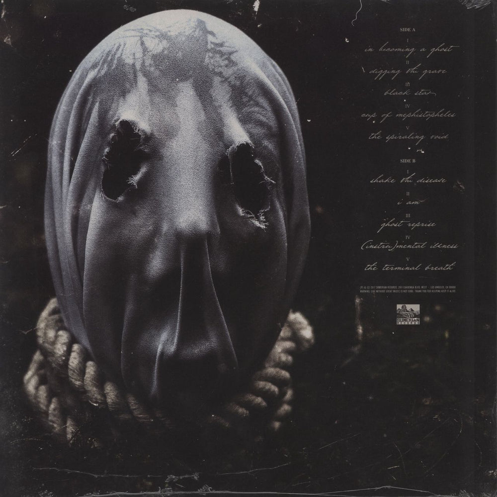 The Faceless In Becoming A Ghost - Pink Opaque w/ Black Splatter US vinyl LP album (LP record) 817424017855