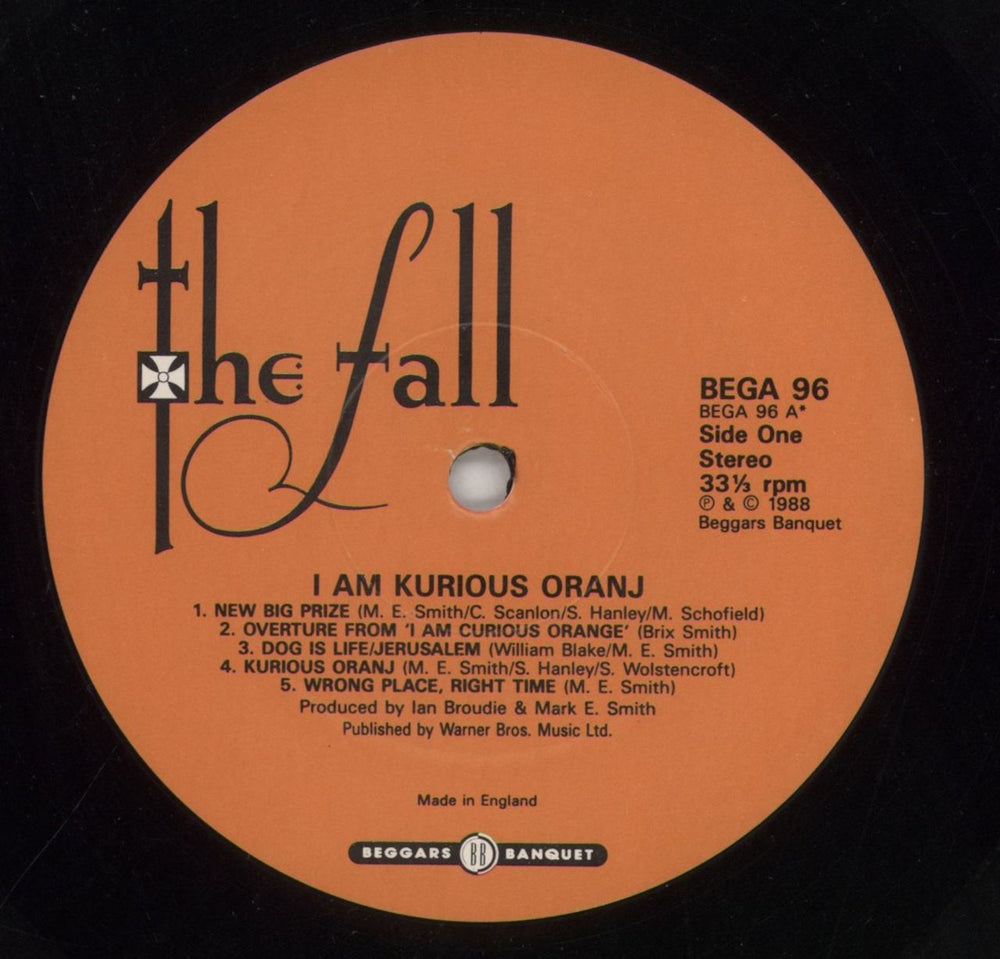 The Fall I Am Kurious Oranj - EX UK vinyl LP album (LP record) FLLLPIA850351