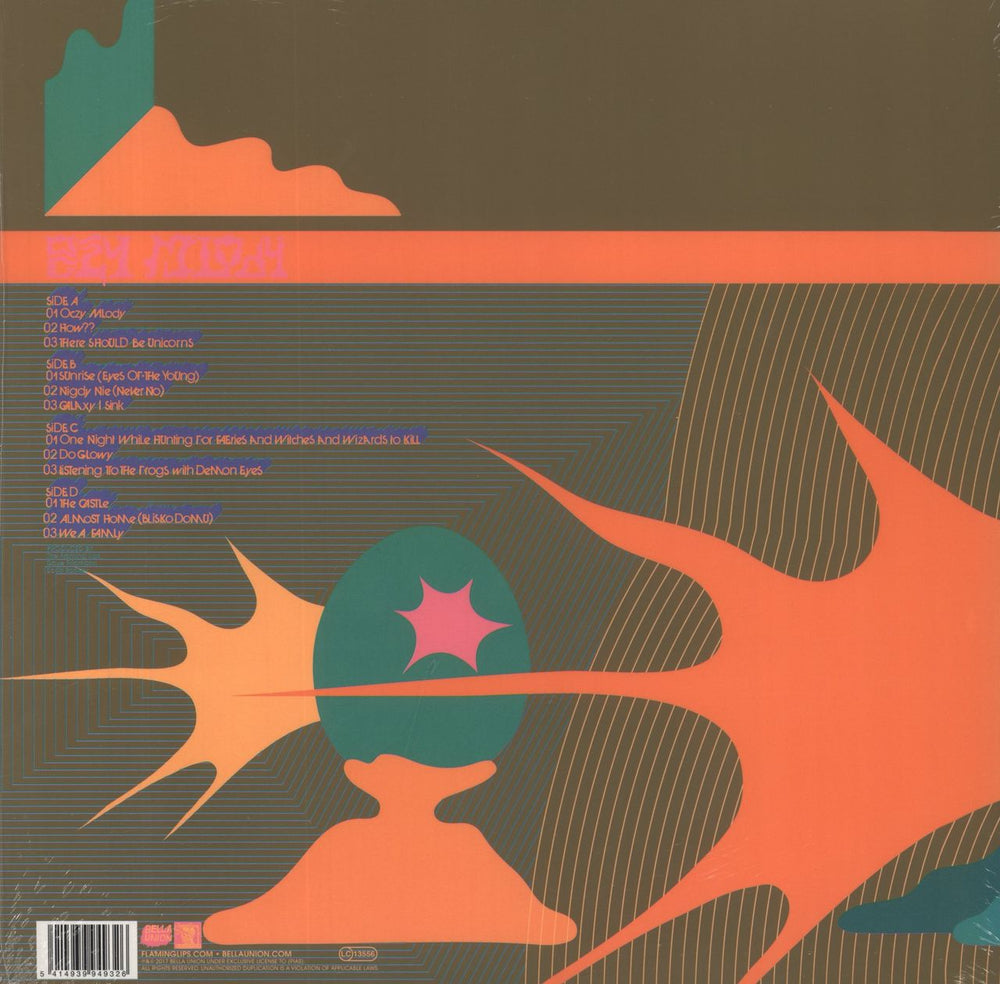 The Flaming Lips Oczy Mlody - Purple & Orange Vinyl UK 2-LP vinyl record set (Double LP Album) 5414939949326