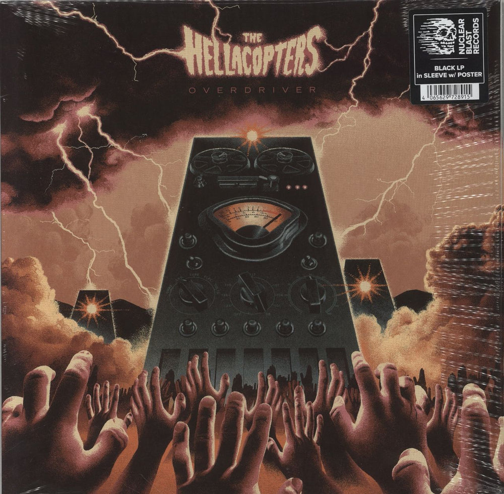 The Hellacopters Overdriver - Black Vinyl + Poster - Sealed UK vinyl LP album (LP record) NBR72891