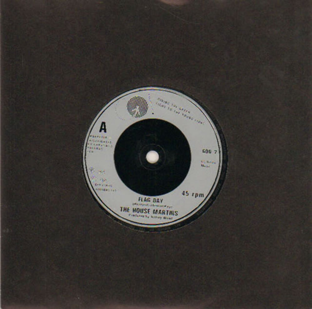 The Housemartins Flag Day UK 7" vinyl single (7 inch record / 45) GOD7