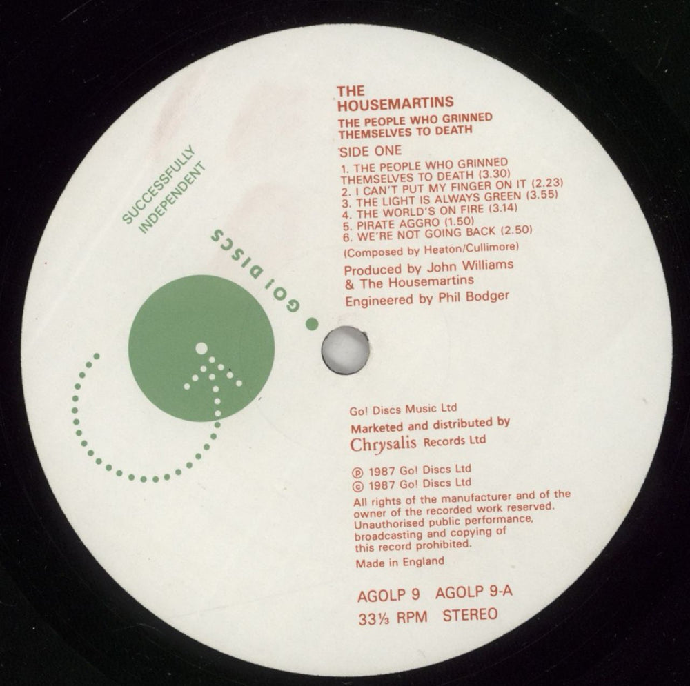 The Housemartins The People Who... - Hype- Sticker - EX UK vinyl LP album (LP record) HMTLPTH873096