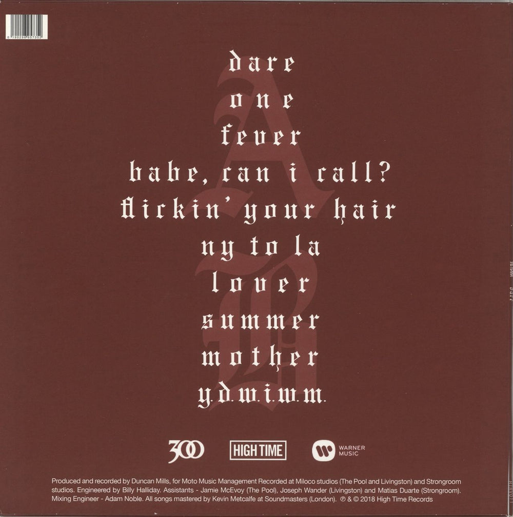 The Hunna Dare - Autographed UK picture disc LP (vinyl picture disc album) 190296957352