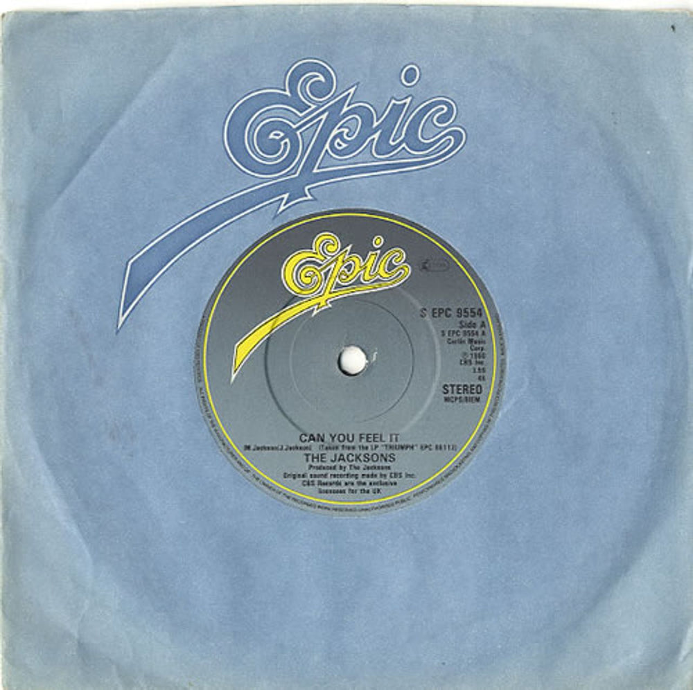 The Jackson Five Can You Feel It - Solid UK 7" vinyl single (7 inch record / 45) EPC9554