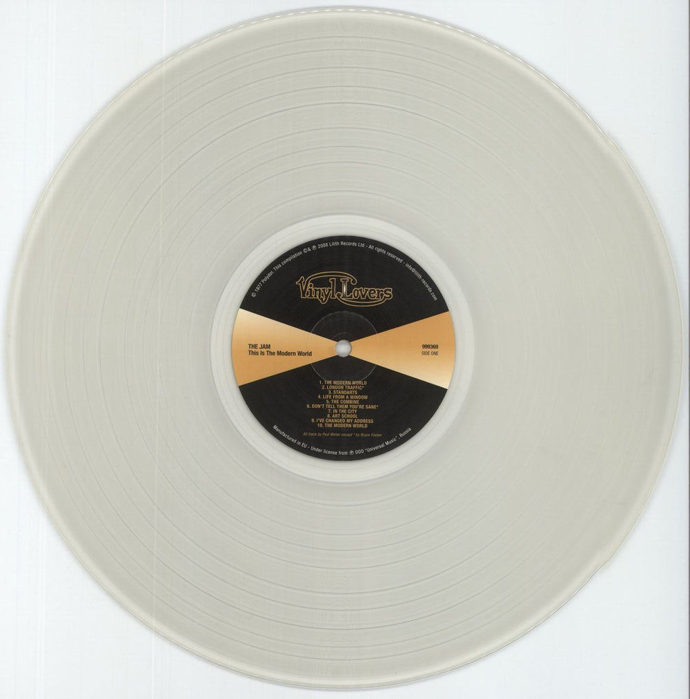 The Jam This Is The Modern World - Clear Vinyl UK vinyl LP album (LP record) JAMLPTH862631
