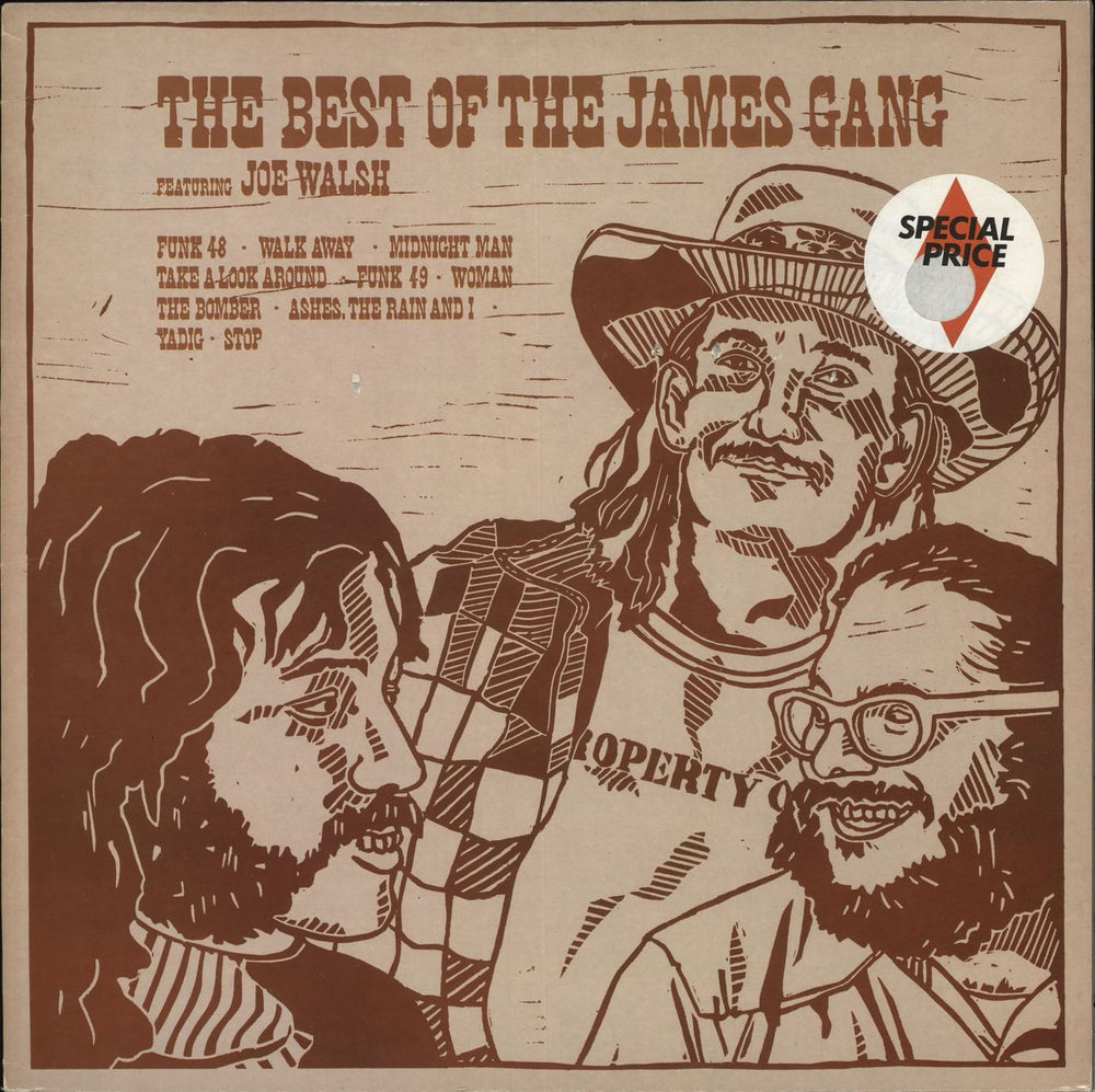 The James Gang The Best Of The James Gang UK vinyl LP album (LP record) MCL1615