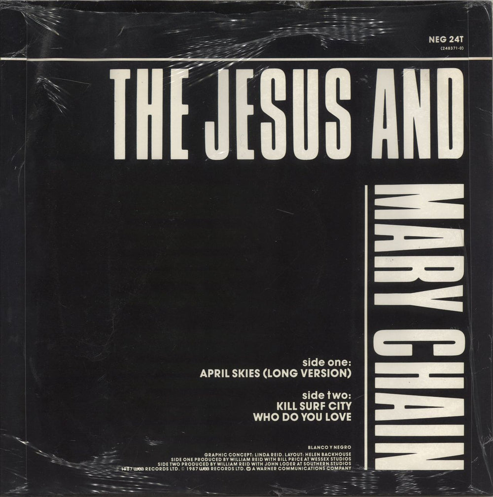 The Jesus & Mary Chain April Skies (Long Version) - Opened shrink with Store Sticker UK 12" vinyl single (12 inch record / Maxi-single)