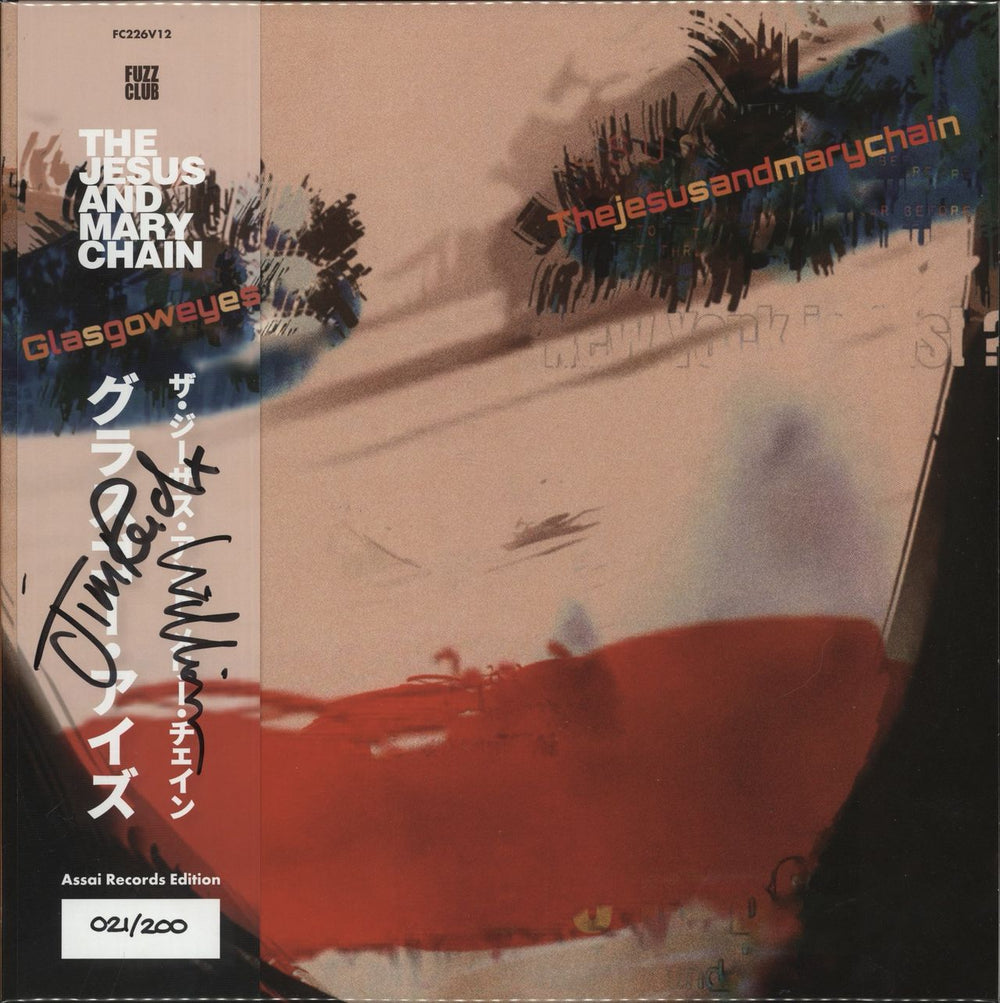 The Jesus & Mary Chain Glasgow Eyes - Red Vinyl - Assai Records Edition - Numbered & Autographed US vinyl LP album (LP record) FC226V12