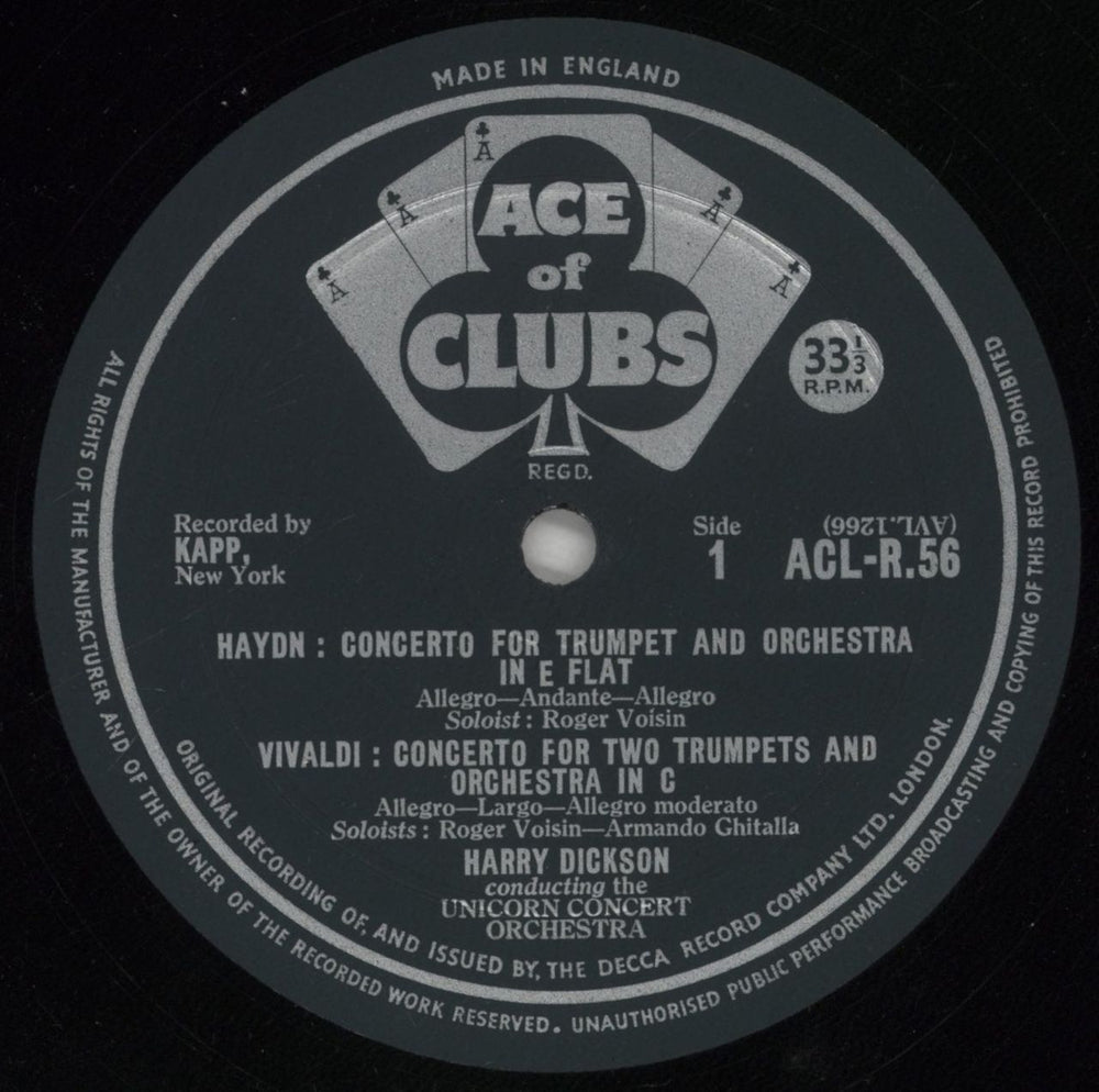 The Kapp Sinfonietta Music For Trumpet & Orchestra Vol.3 UK vinyl LP album (LP record) 8OJLPMU860511