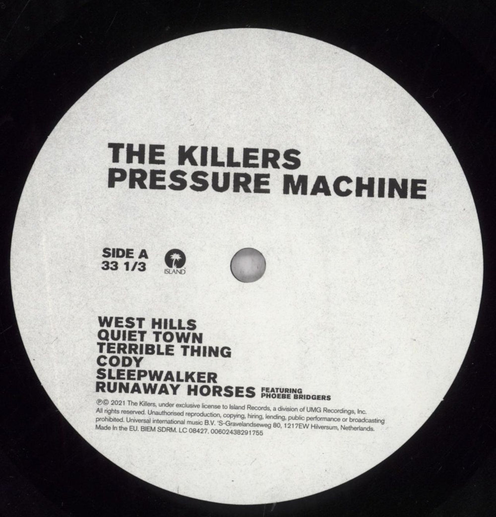 The Killers Pressure Machine - Shrink UK vinyl LP album (LP record) TKILPPR845968