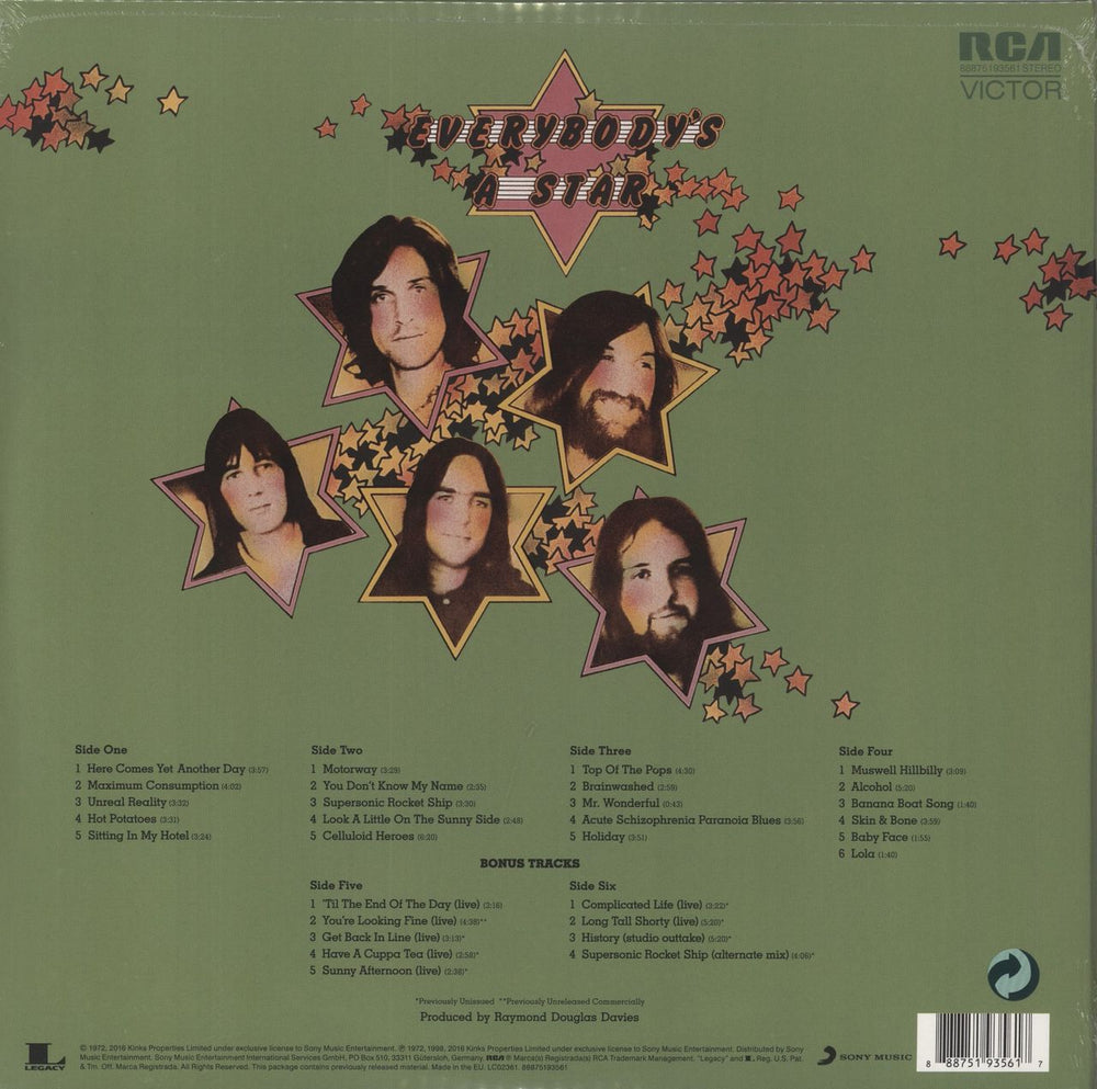 The Kinks Everybody's In Show-Biz: Legacy Edition - Sealed UK 3-LP vinyl record set (Triple LP Album) 888751935617