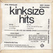 The Kinks Kinksize Hits UK 7" vinyl single (7 inch record / 45) KIN07KI144880