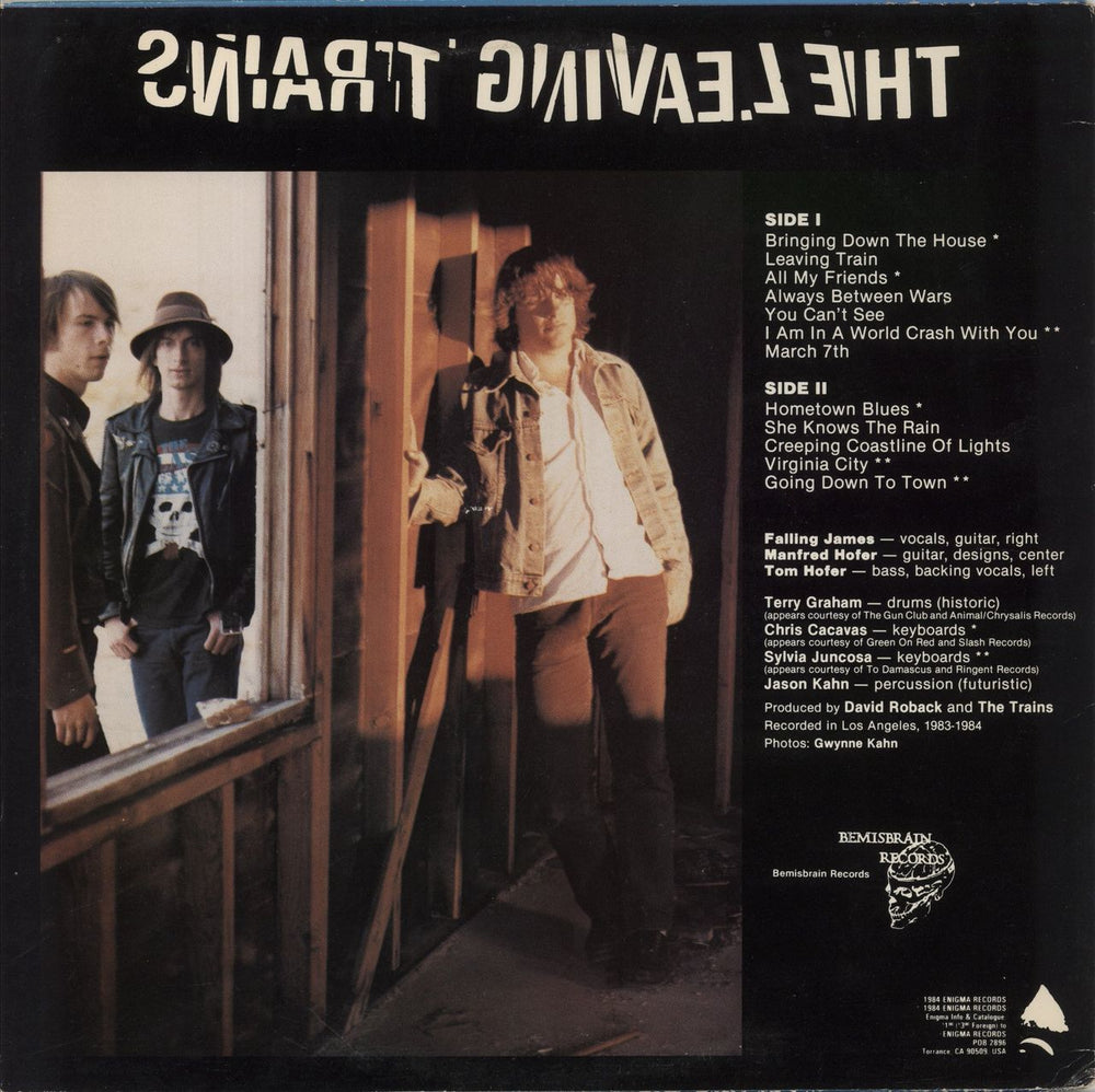 The Leaving Trains Well Down Blue Highway US vinyl LP album (LP record)