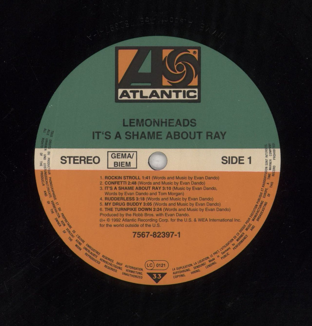 The Lemonheads It's A Shame About Ray German vinyl LP album (LP record) LEMLPIT294647