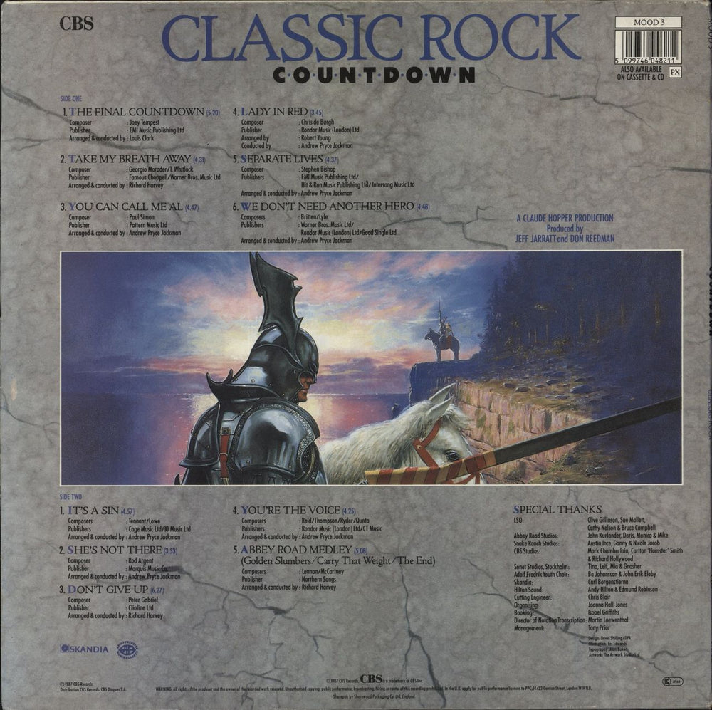 The London Symphony Orchestra Classic Rock Countdown UK vinyl LP album (LP record) 5099746048211