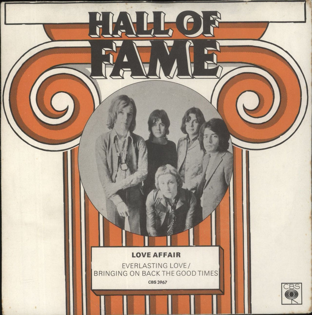 The Love Affair Everlasting Love UK 7" vinyl single (7 inch record / 45) CBS3967