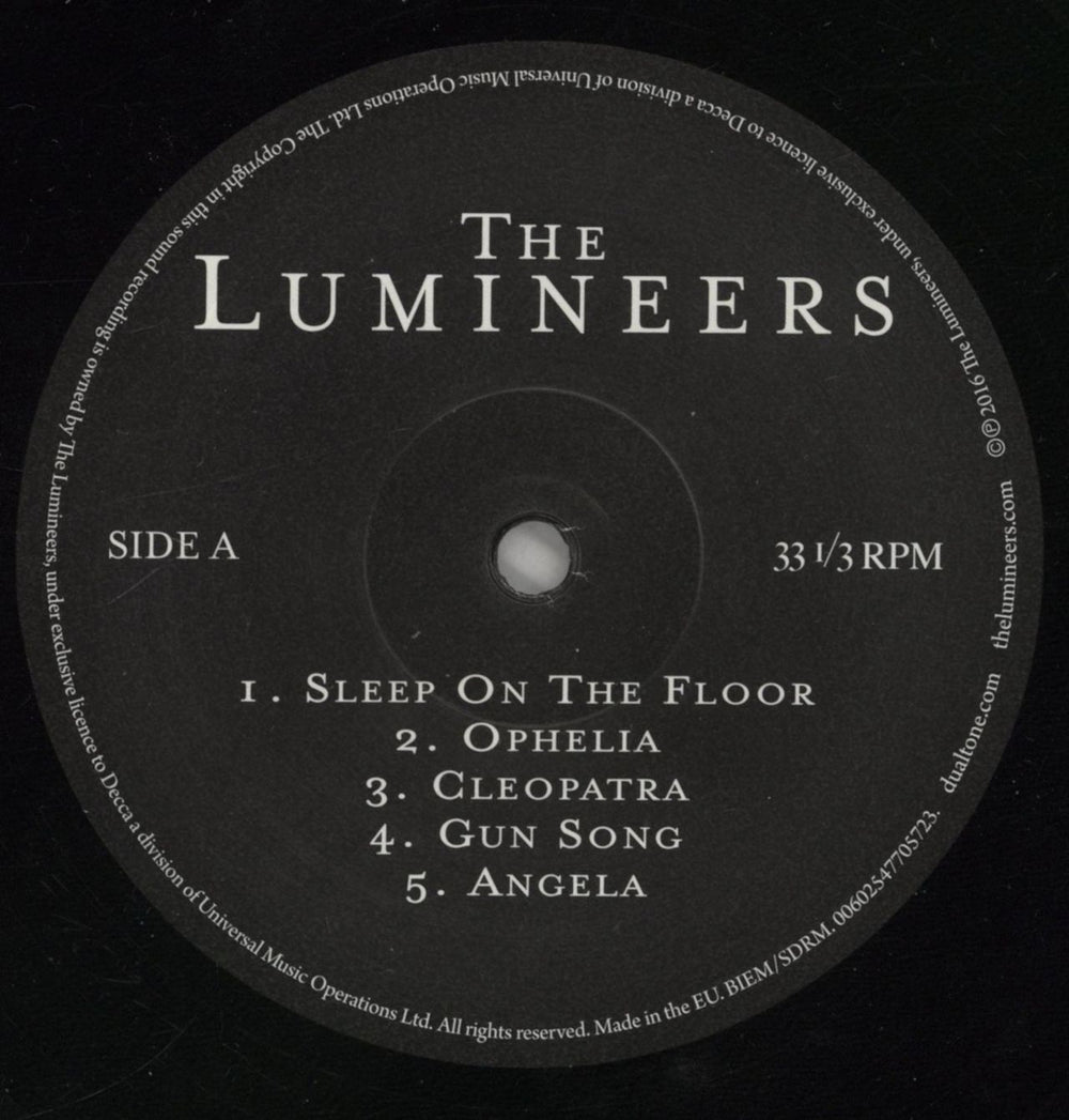 The Lumineers Cleopatra UK vinyl LP album (LP record) W7ILPCL773436