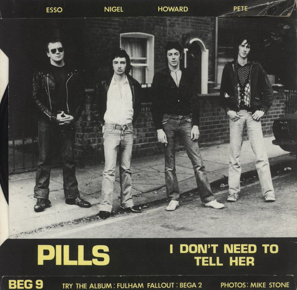 The Lurkers I Don't Need To Tell Her - Nigel Sleeve UK 7" vinyl single (7 inch record / 45)