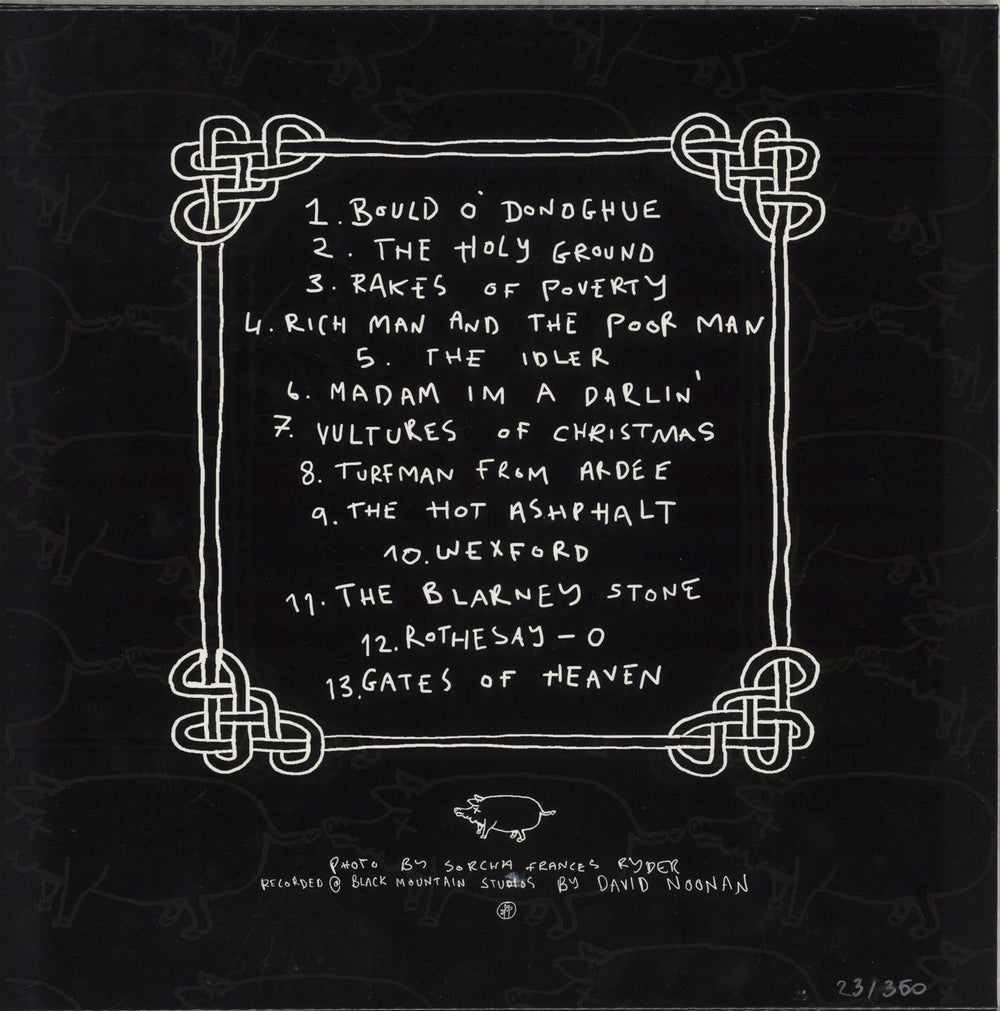 The Mary Wallopers Irish Rock 'N' Roll - Black In Clear Vinyl - Autographed Print UK vinyl LP album (LP record) 5053760108764