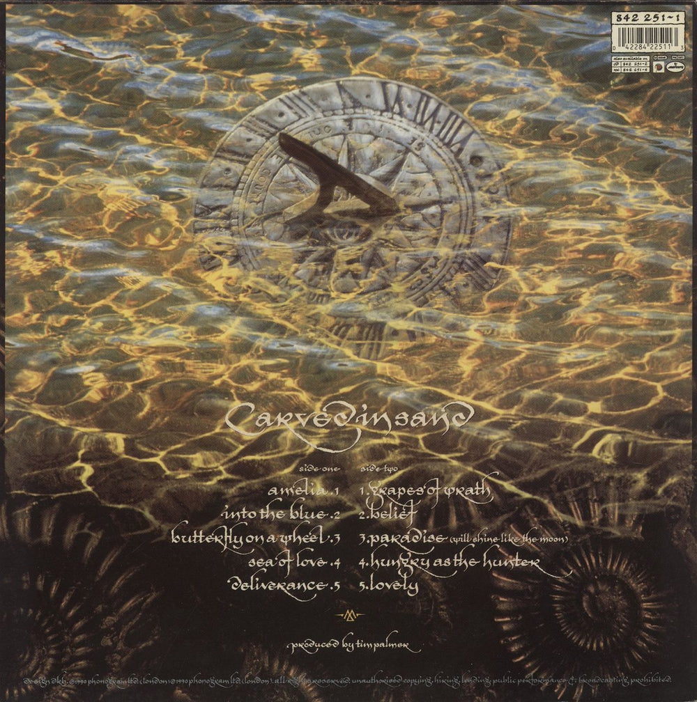 The Mission Carved In Sand UK vinyl LP album (LP record) 042284225113