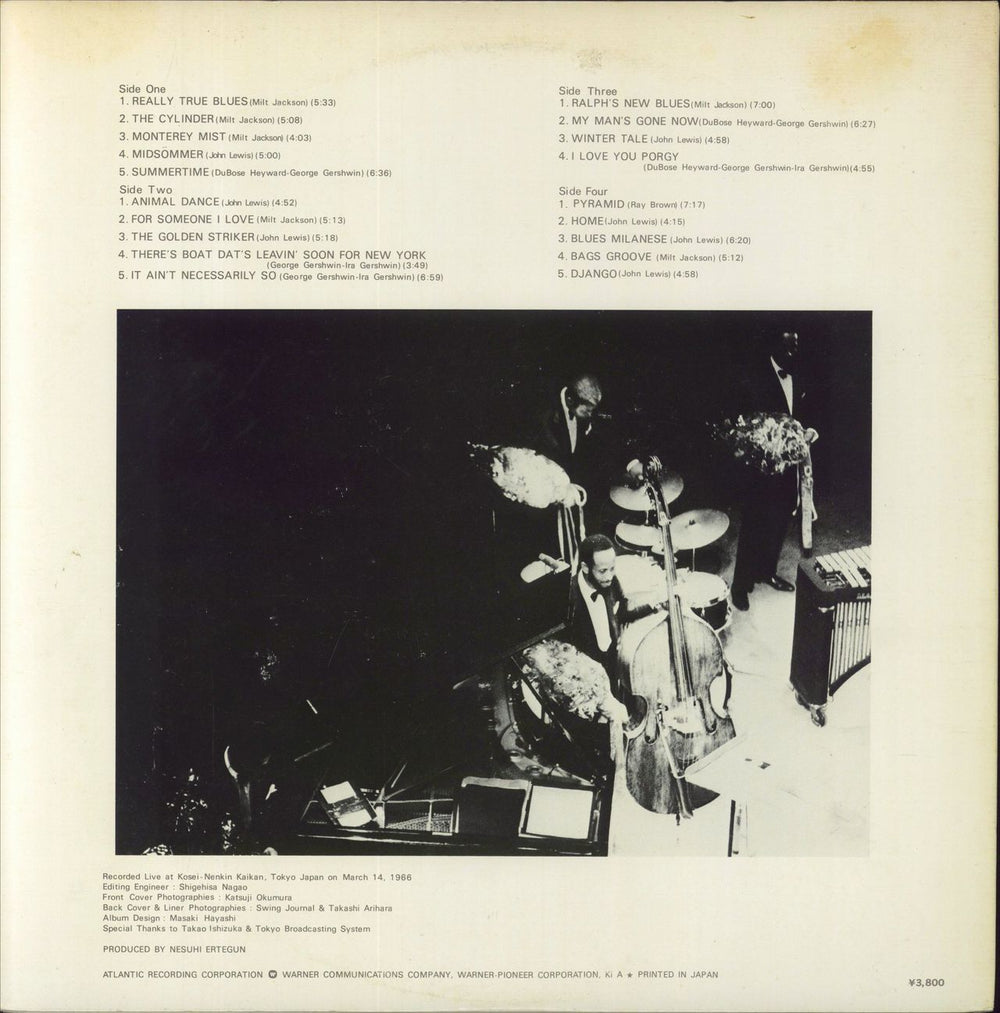 The Modern Jazz Quartet Concert In Japan '66 Japanese 2-LP vinyl record set (Double LP Album)