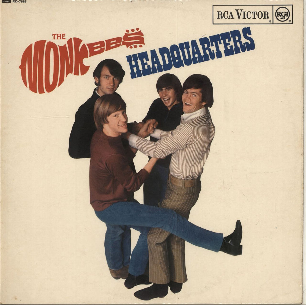 The Monkees Headquarters - 1st - EX UK vinyl LP album (LP record) RD-7886