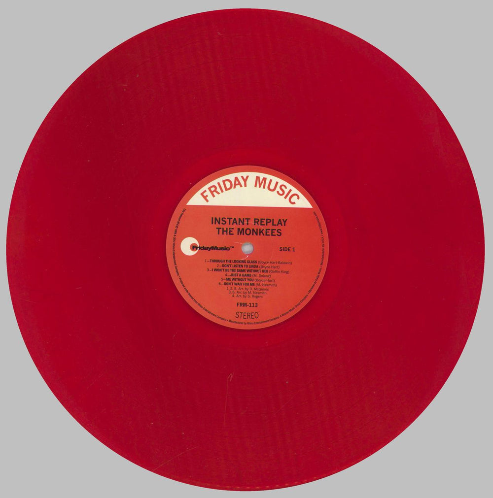 The Monkees Instant Replay - 180gm Red Vinyl US vinyl LP album (LP record) MKELPIN828451