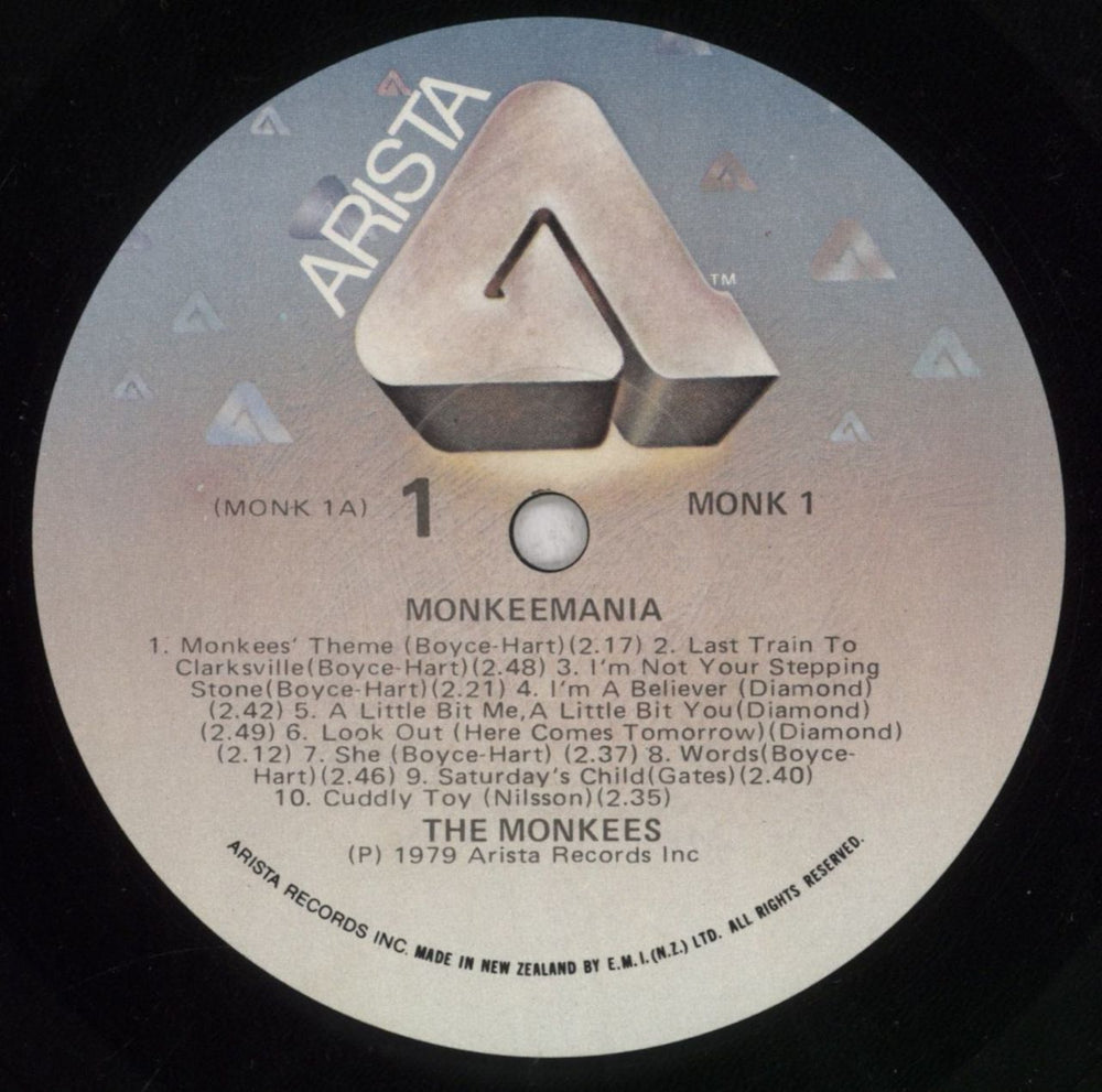 The Monkees Monkeemania - EX New Zealand 2-LP vinyl record set (Double LP Album) MKE2LMO840798