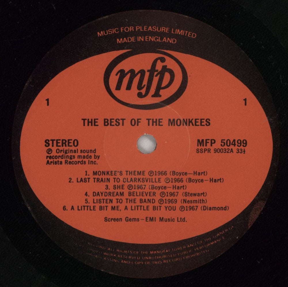 The Monkees The Best Of The Monkees UK vinyl LP album (LP record) MKELPTH388166