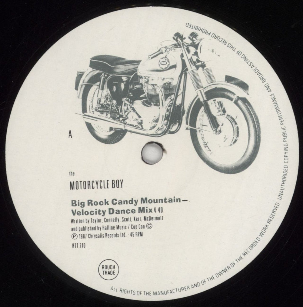 The Motorcycle Boy Big Rock Candy Mountain UK 12" vinyl single (12 inch record / Maxi-single) TCV12BI316588