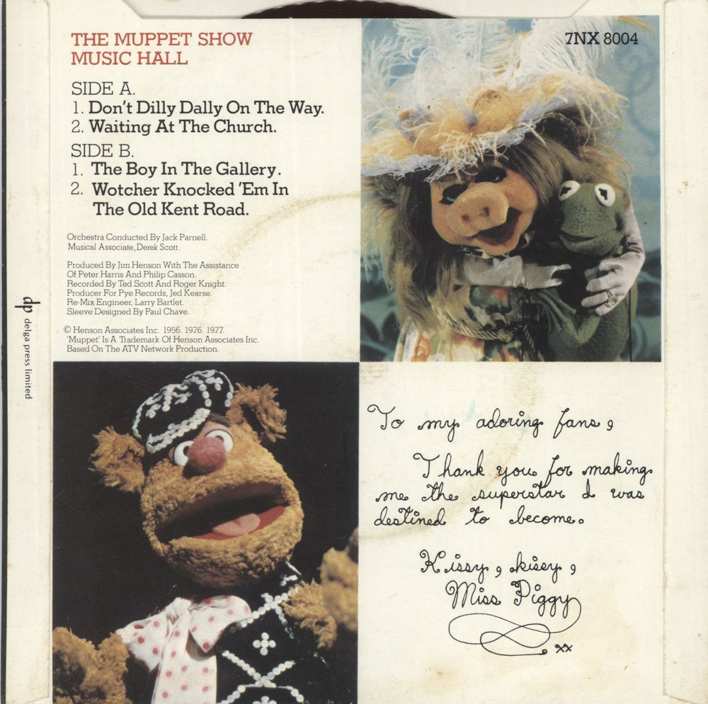 The Muppets The Muppet Show Music Hall UK 7" vinyl single (7 inch record / 45)