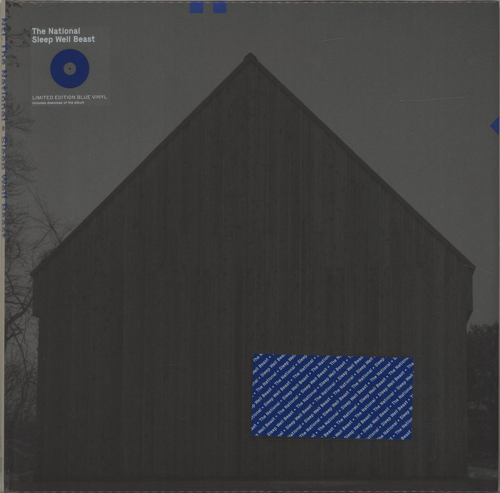 The National Sleep Well Beast - Blue Vinyl + Sealed UK 2-LP vinyl record set (Double LP Album) 4AD0020LPE