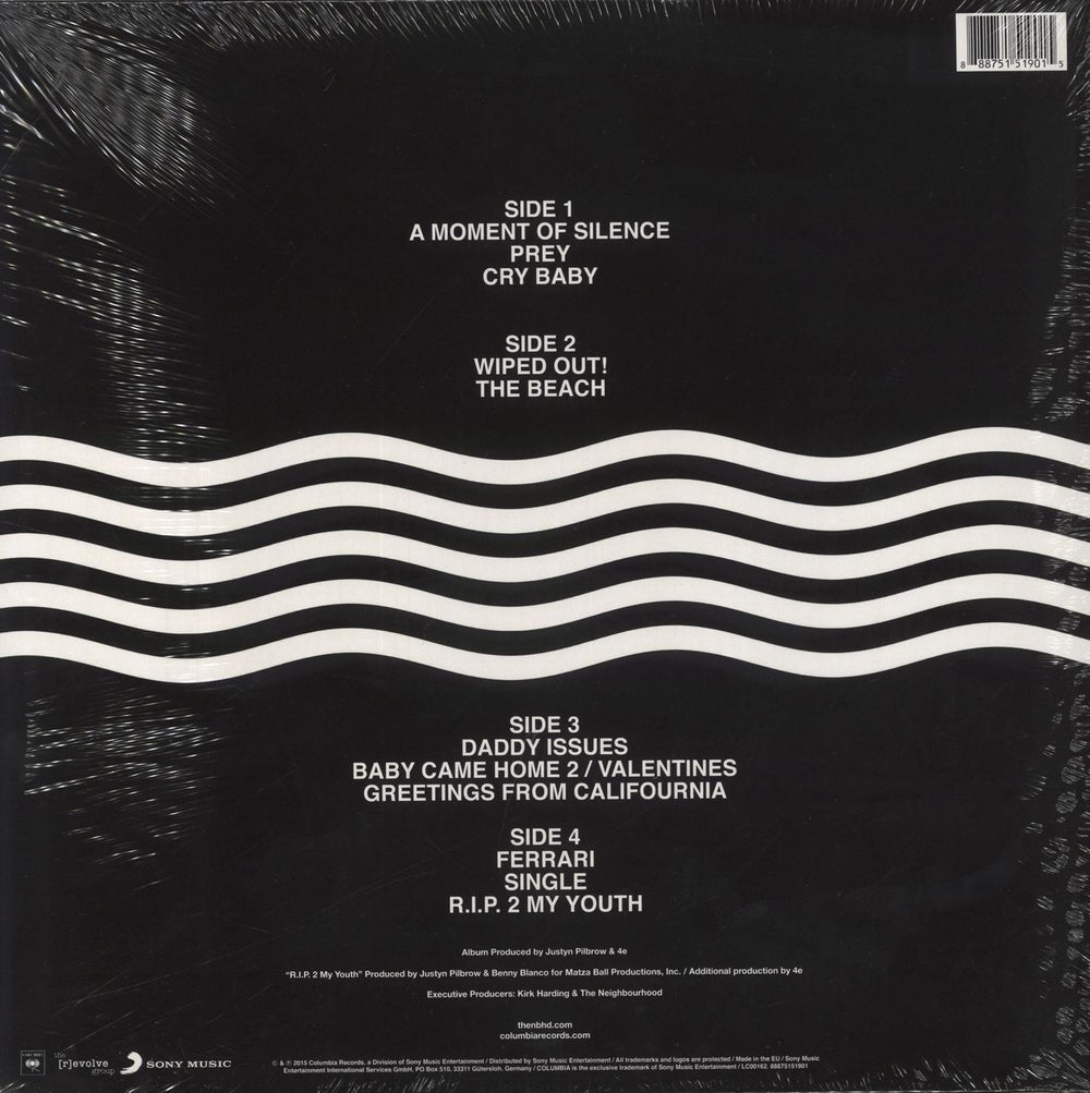 The Neighbourhood (Rock) Wiped Out! - 180gm - Sealed UK 2-LP vinyl record set (Double LP Album) 888751519015